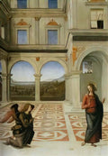 Pietro Perugino the annunciation Art A4 Photo Print