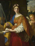 Pietro da Cortona Saint Cecilia A4 Photo Print
