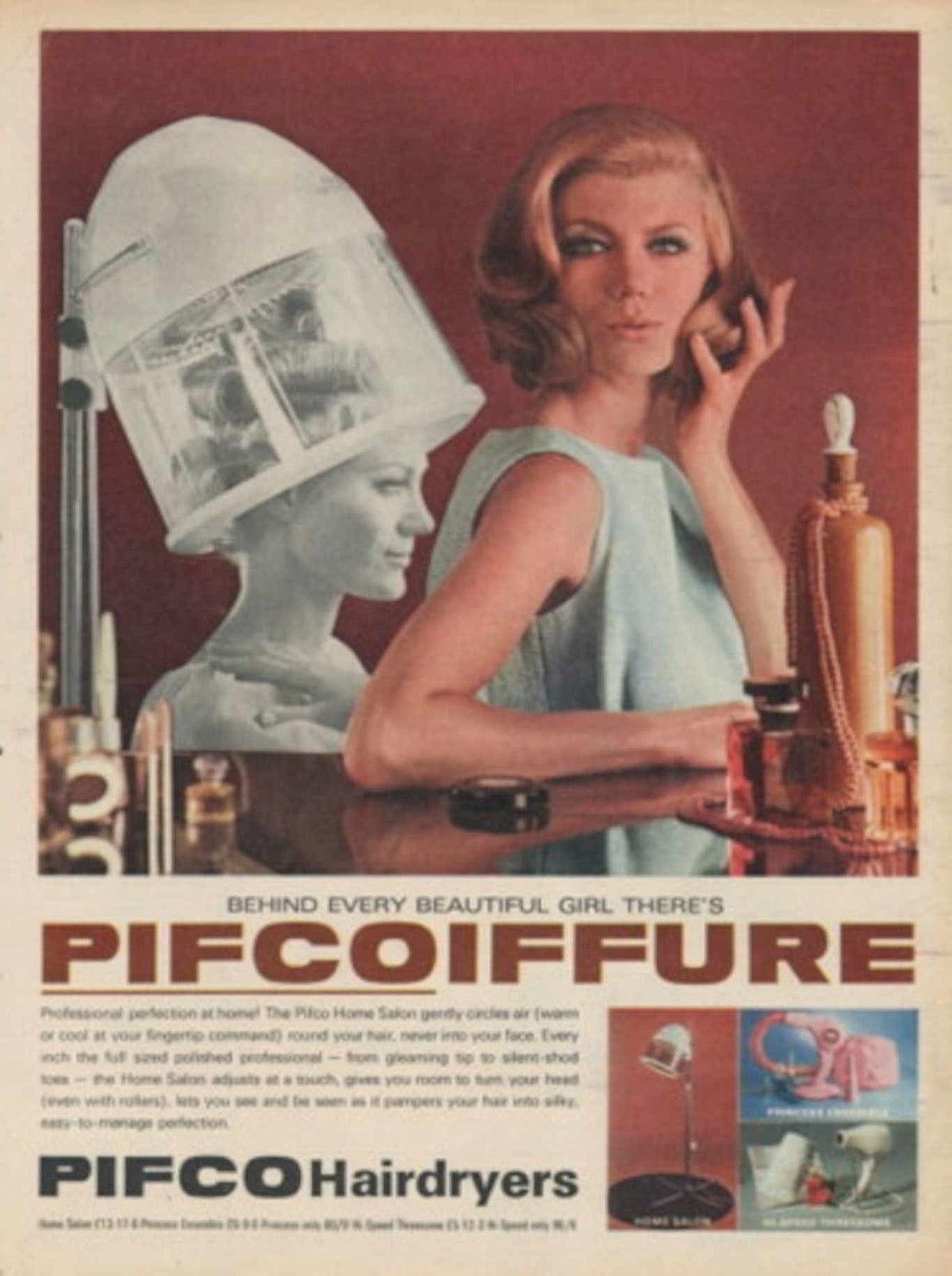 Pifco Hairdryers 1960s 1960s Vintage Retro Advert
