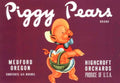 Piggy Pears Oregon 1930s Vintage Retro Advert Poster