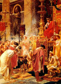 Pigna Alessandro Paying Homage To The Emperor Art A4 Photo Print