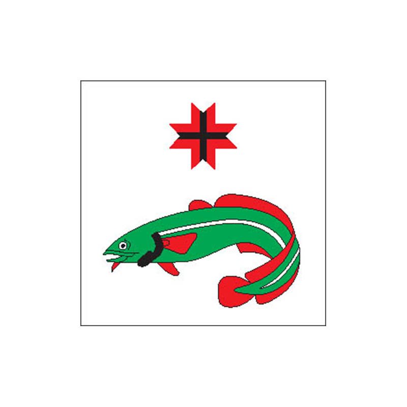 Piirissaare Vald Flag N4228 A4 Photo Print