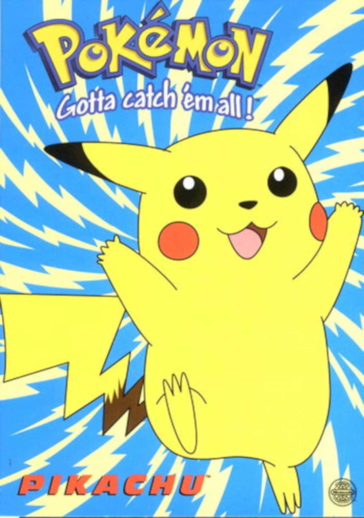 Pikachu Pokemon Catchemall 1990s Vintage Retro Advert