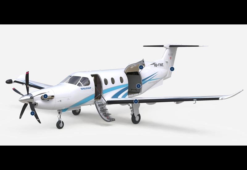Pilatus Pc12 Light Utility Aircraft A4 Photo Print