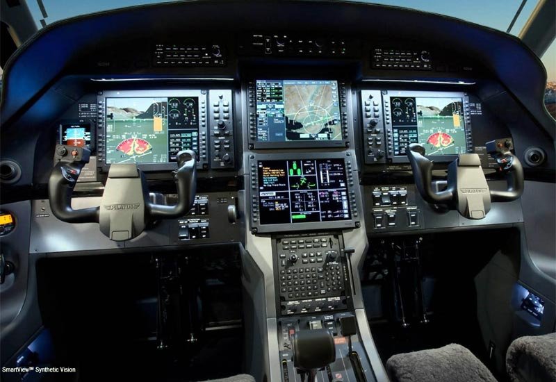 Pilatus Pc12 Utility Aircraft Cockpit A4 Photo Print