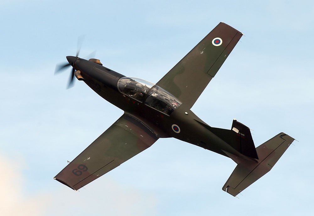 Pilatus Pc9 Basic Trainer Aircraft Switzerland A4 Photo Print