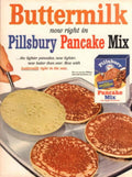 Pillsbury Pancakes Buttermill 1950s Vintage Retro Advert Poster