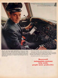 Pilot Computer Honeywell 1960s Vintage Retro Advert