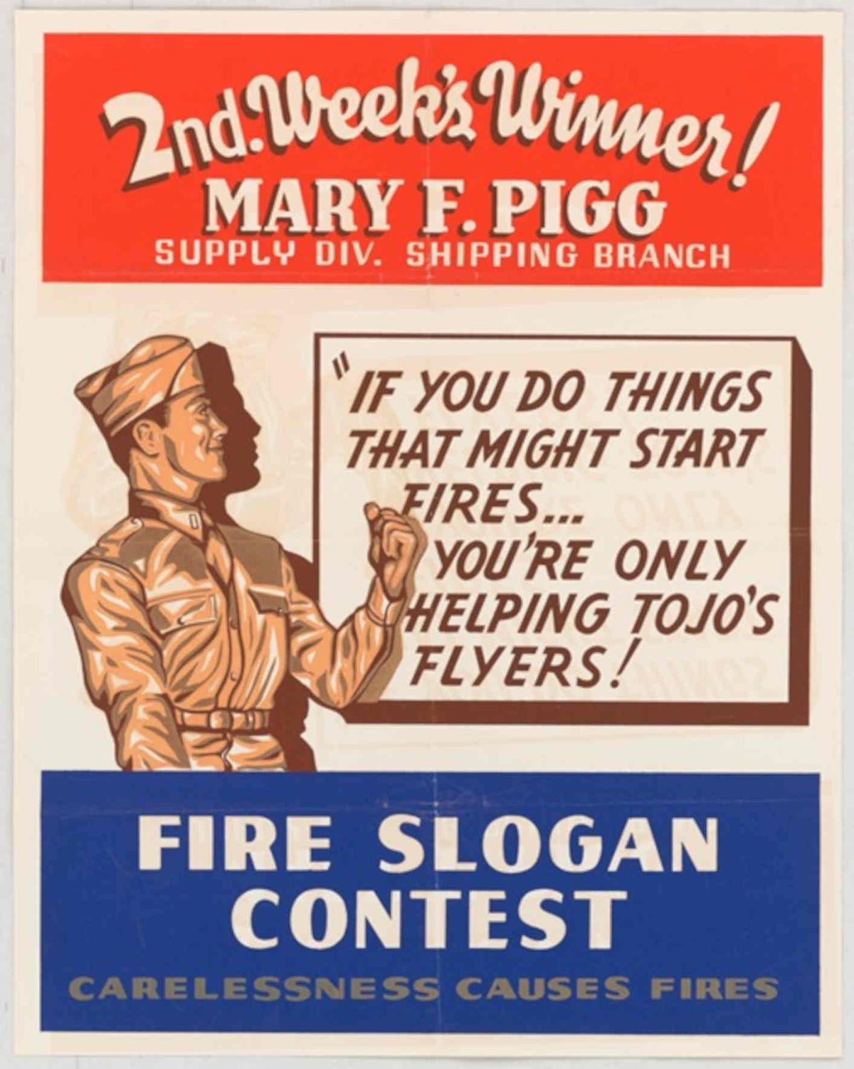 Pilot Supply Fires American World War II Advert Poster