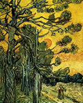 Pine Trees Against An Evening Sky 1889 A4 Photo Print