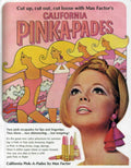 Pink Ades Beach 1960s Vintage Retro Advert
