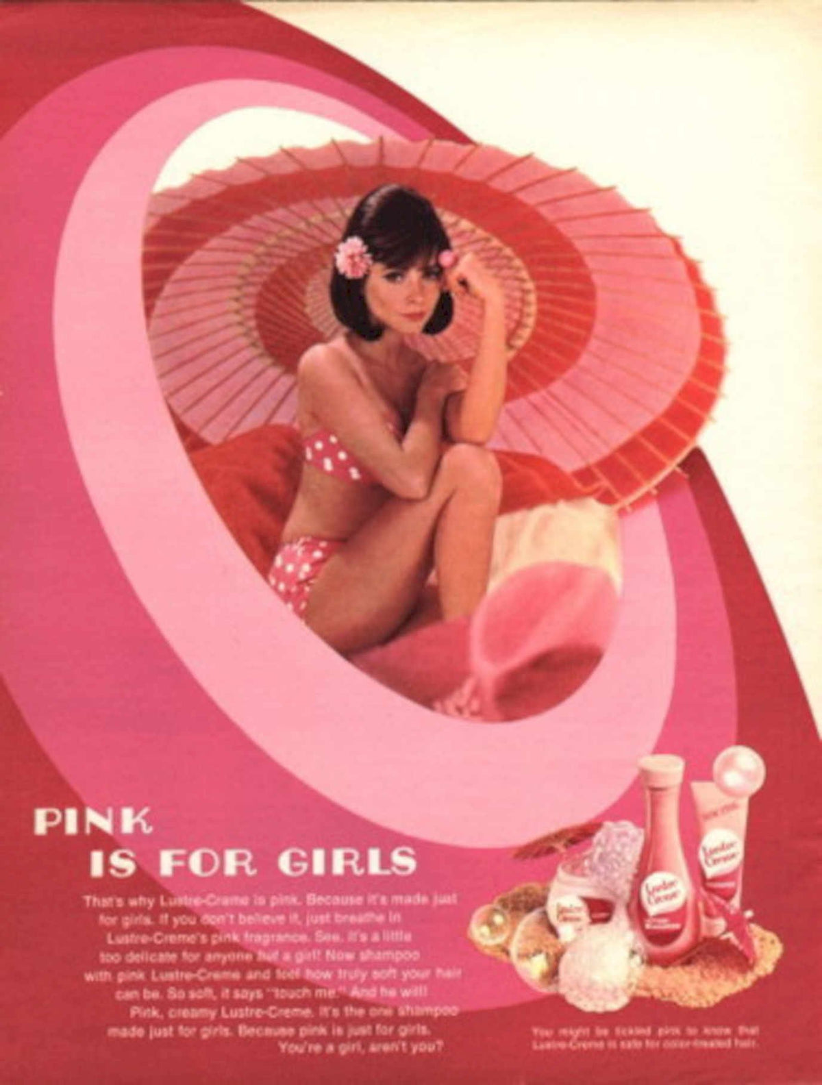Pink Bathrobe Target 1960s Vintage Retro Advert