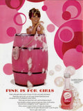 Pink Bathtub Bubbles 1960s Vintage Retro Advert