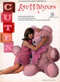 Pink Bear Love 1960s Vintage Retro Advert