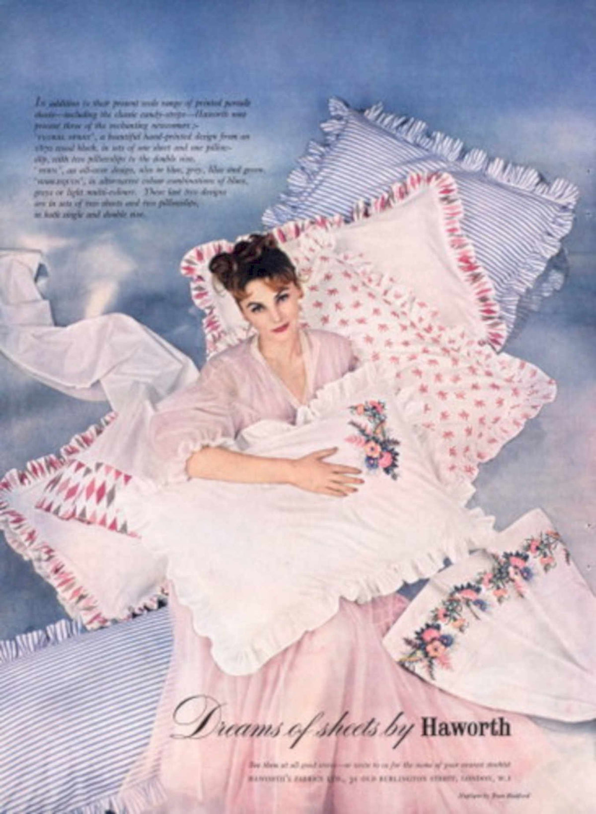 Pink Bed Dreams 1960s Vintage Retro Advert