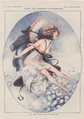 Pink Cloche Parisienne La Vie Parisienne Vintage Retro Advert