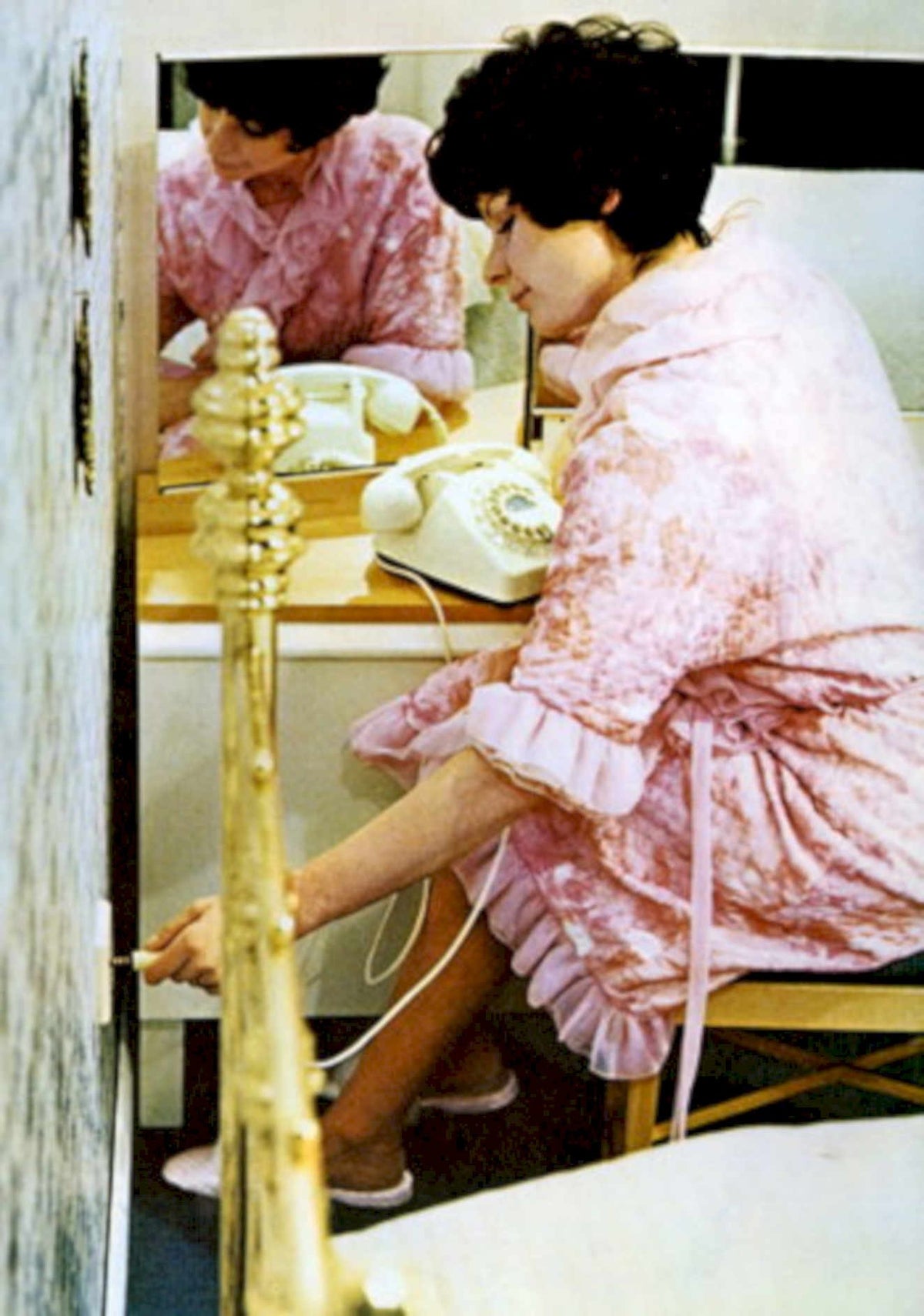 Pink Dress Reflection 1960s Vintage Retro Advert