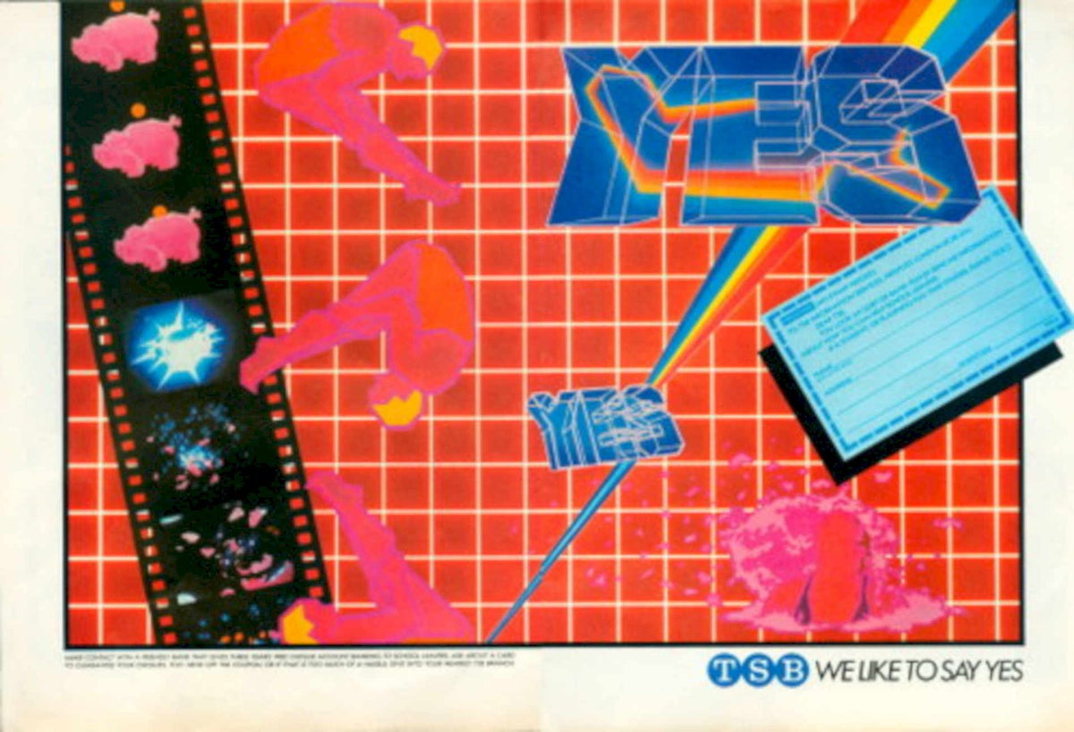 Pink Film Yes 1980s Vintage Retro Advert