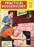 Pink Fireplace Householder 1950s Vintage Retro Advert Poster