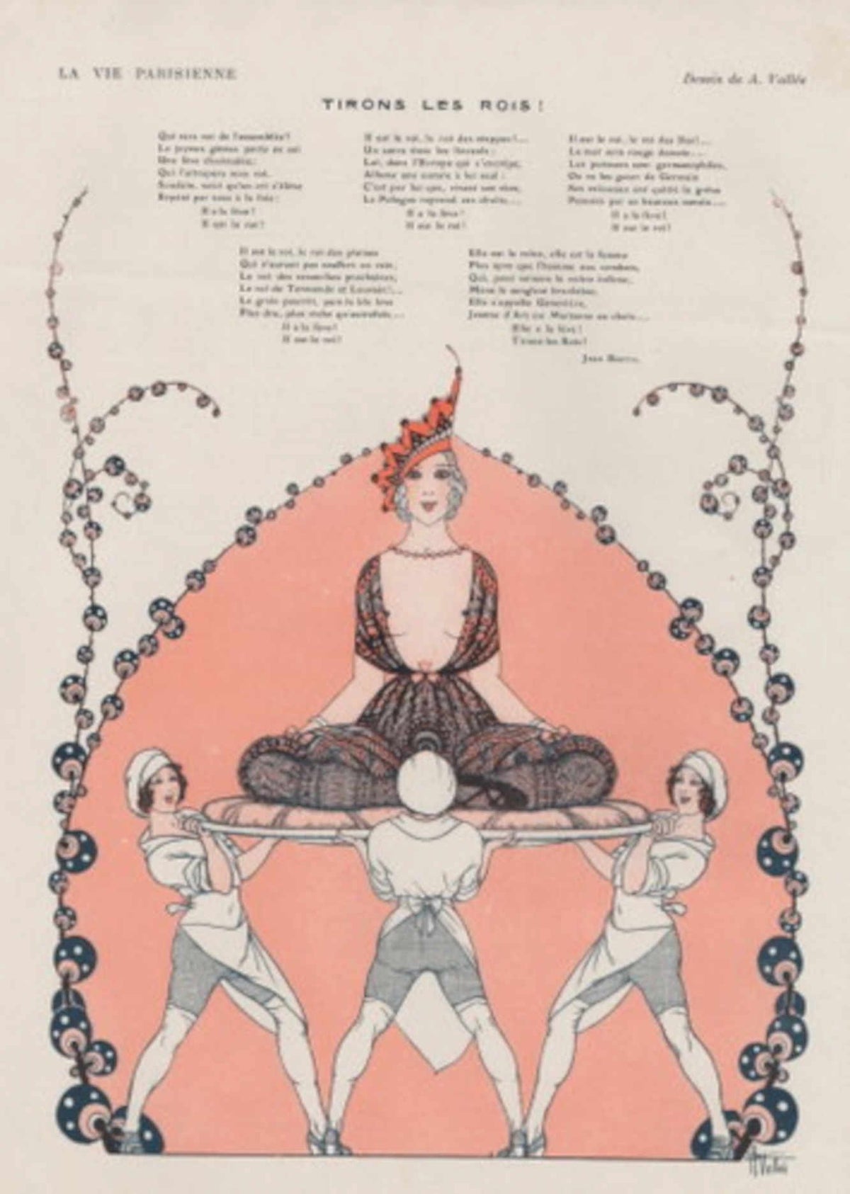 Pink Gown Attendants La Vie Parisienne Vintage Retro Advert