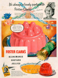 Pink Jellies Kitchen 1950s Vintage Retro Advert Poster