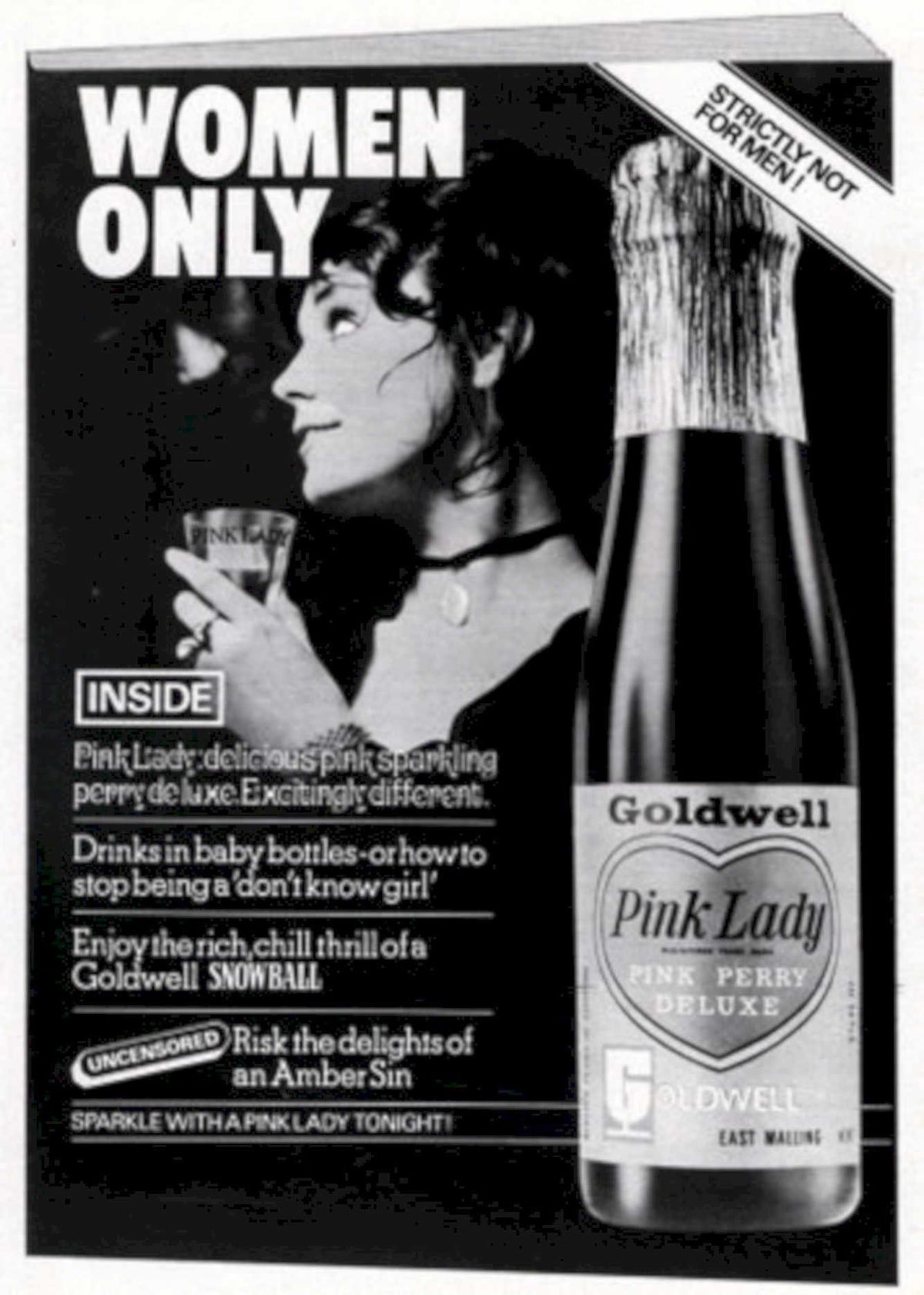 Pink Lady Goldwell 1970s Vintage Retro Advert