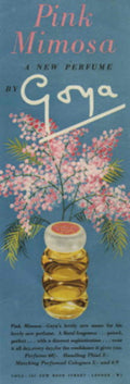 Pink Mimosas Goya 1950s Vintage Retro Advert Poster
