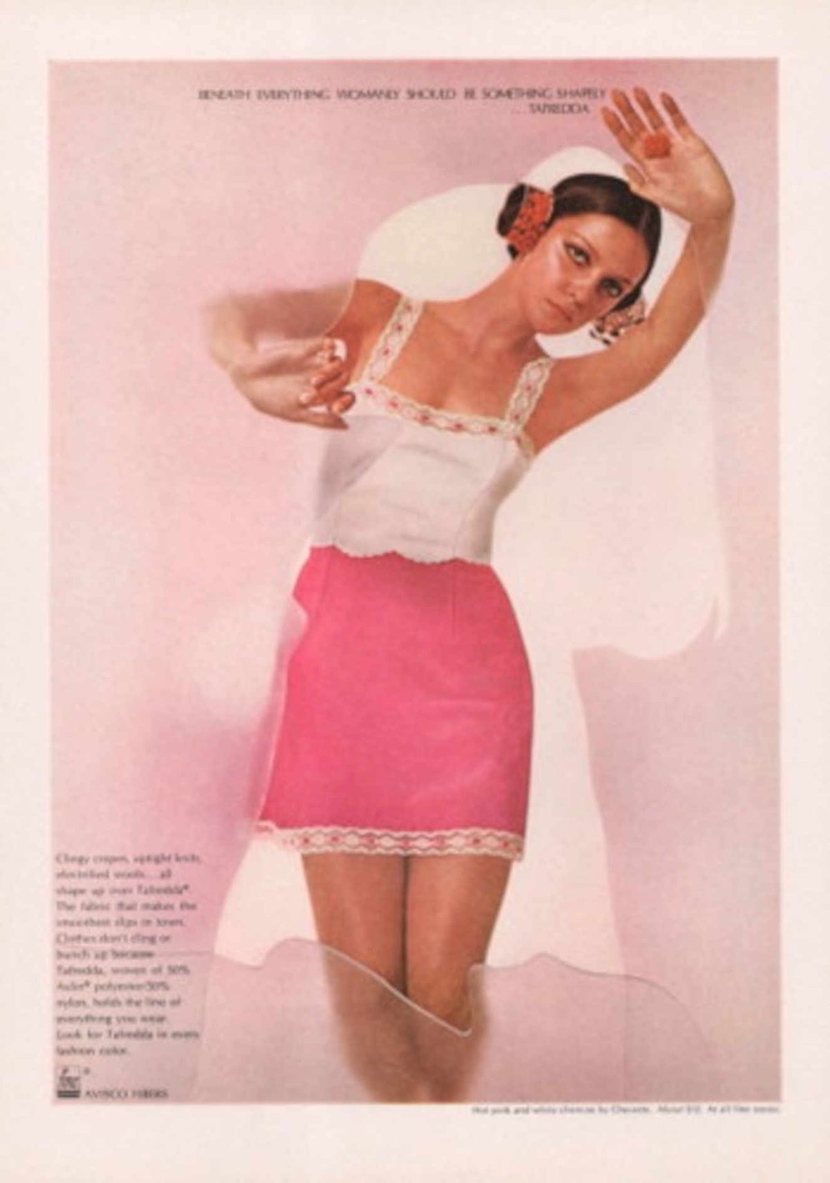 Pink Mini Dance 1970s Vintage Retro Advert