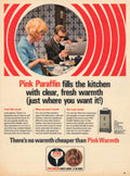Pink Paraffin Kitchen 1960s Vintage Retro Advert