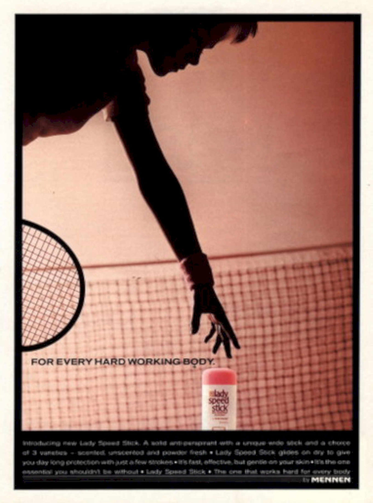 Pink Speed Stick 1980s Vintage Retro Advert