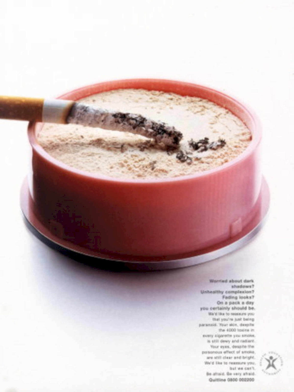 Pink Tin Ash 1990s Vintage Retro Advert