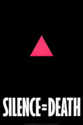 Pink Triangle Silence 1980s Vintage Retro Advert