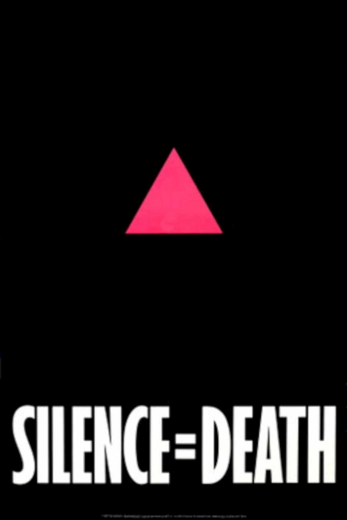 Pink Triangle Silence 1980s Vintage Retro Advert