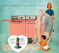 Pink Washing Machine 1960s Vintage Retro Advert