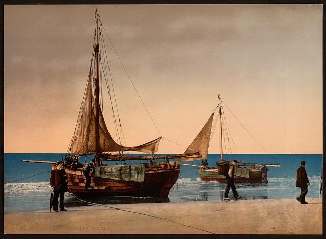 Pinken Scheveningen Vintage A4 Photo Print