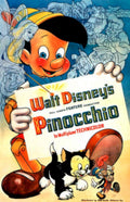 Pinocchio Poster 1940 1940s Vintage Retro Advert Poster