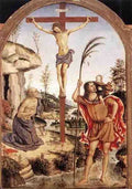 Pinturicchio The Crucifixion With Sts Jerome And Christopher A4 Photo Print