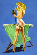 Pinup Ironing Board 1930s Vintage Retro Advert Poster