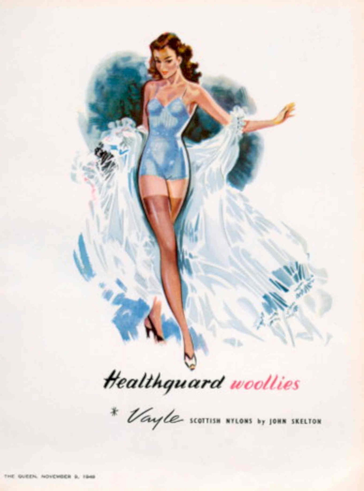 Pinup Swimsuit Vayle 1940s Vintage Retro Advert Poster