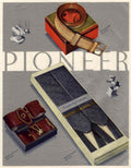 Pioneer Ski Brakes 1950s Vintage Retro Advert Poster
