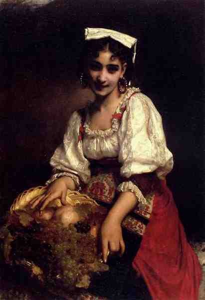 Piot Adolphe An Italian Beauty A4 Photo Print
