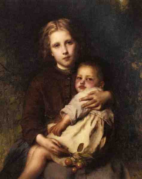 Piot Adolphe Sisterly Love A4 Photo Print