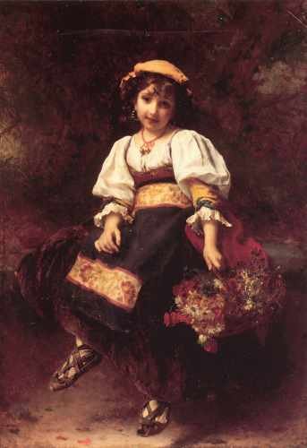 Piot The Flower Seller A4 Photo Print