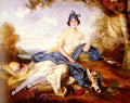 Pirsch Adam An Elegant Lady Seated In A Park Art A4 Photo Print