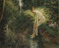 Pissarro Bather In The Woods 1895 A4 Photo Print