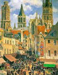 Pissarro The Old Market At Rouen 1898 A4 Photo Print