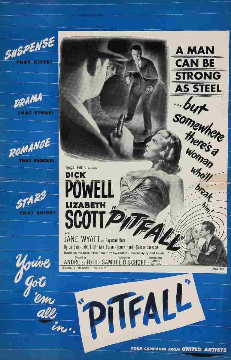 Pitfall 1948 04  film star poster A4 Photo Print