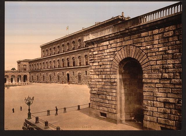 Pitti Palace royal residence Florence Vintage A4 Photo Print