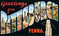 Pittsburgh Luggage Label Vintage A4 Photo Print