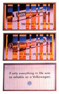 Pixelated Sign Billboard 2 1990s Vintage Retro Advert